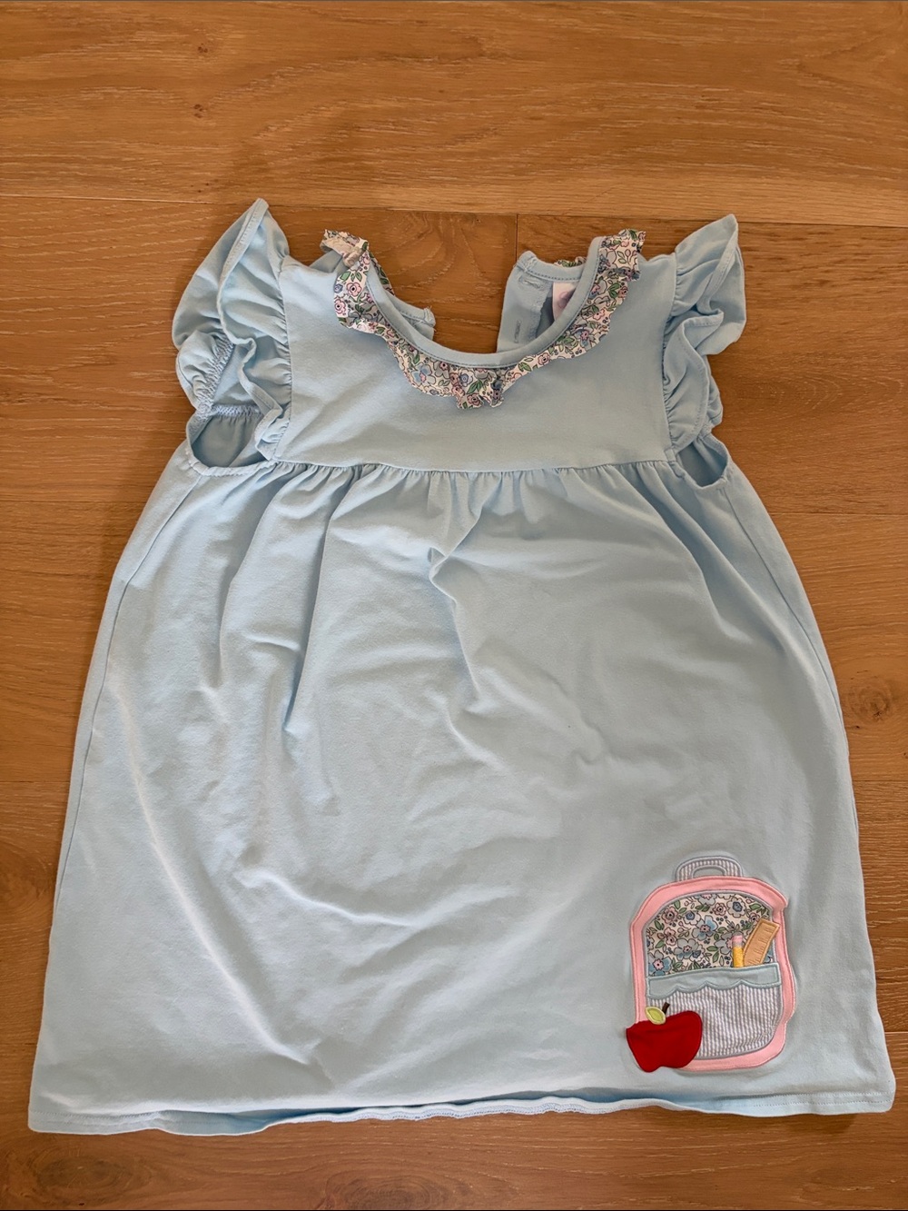 Stitchy Fish back to school dress size 7 girls